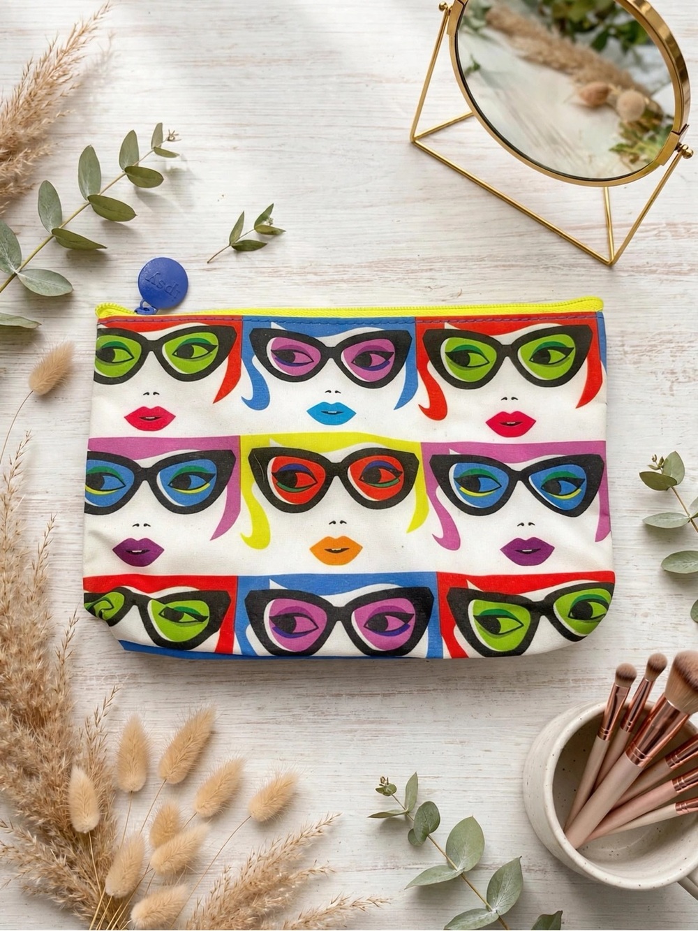 💥 4/$20 🆕 Ipsy Pop Art Lady Cosmetic Bag